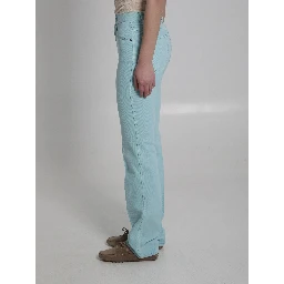 Straight leg jeans in denim