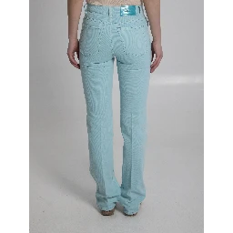 Straight leg jeans in denim