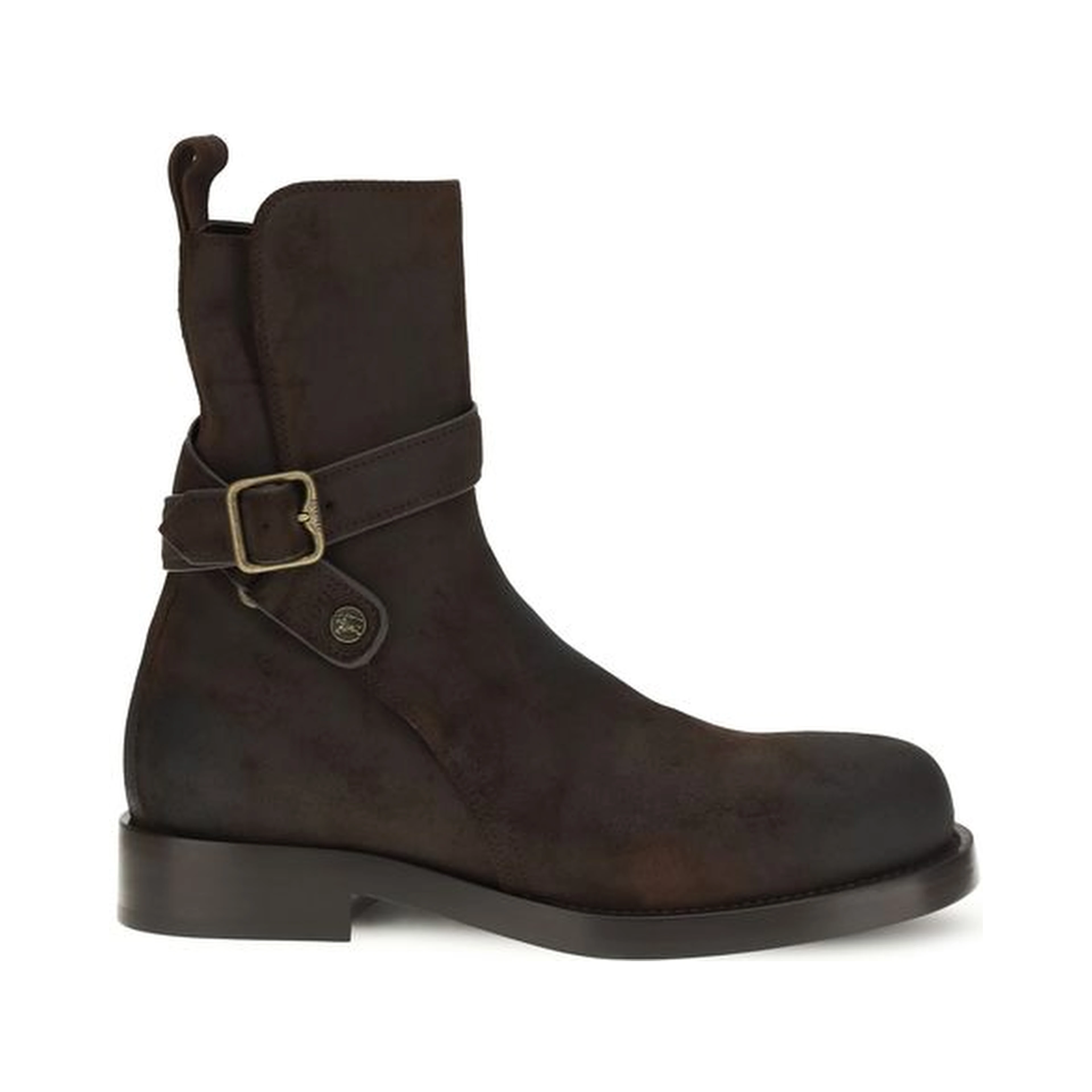 Brown Calf Leather Bos Taurus Lace-Up Boots