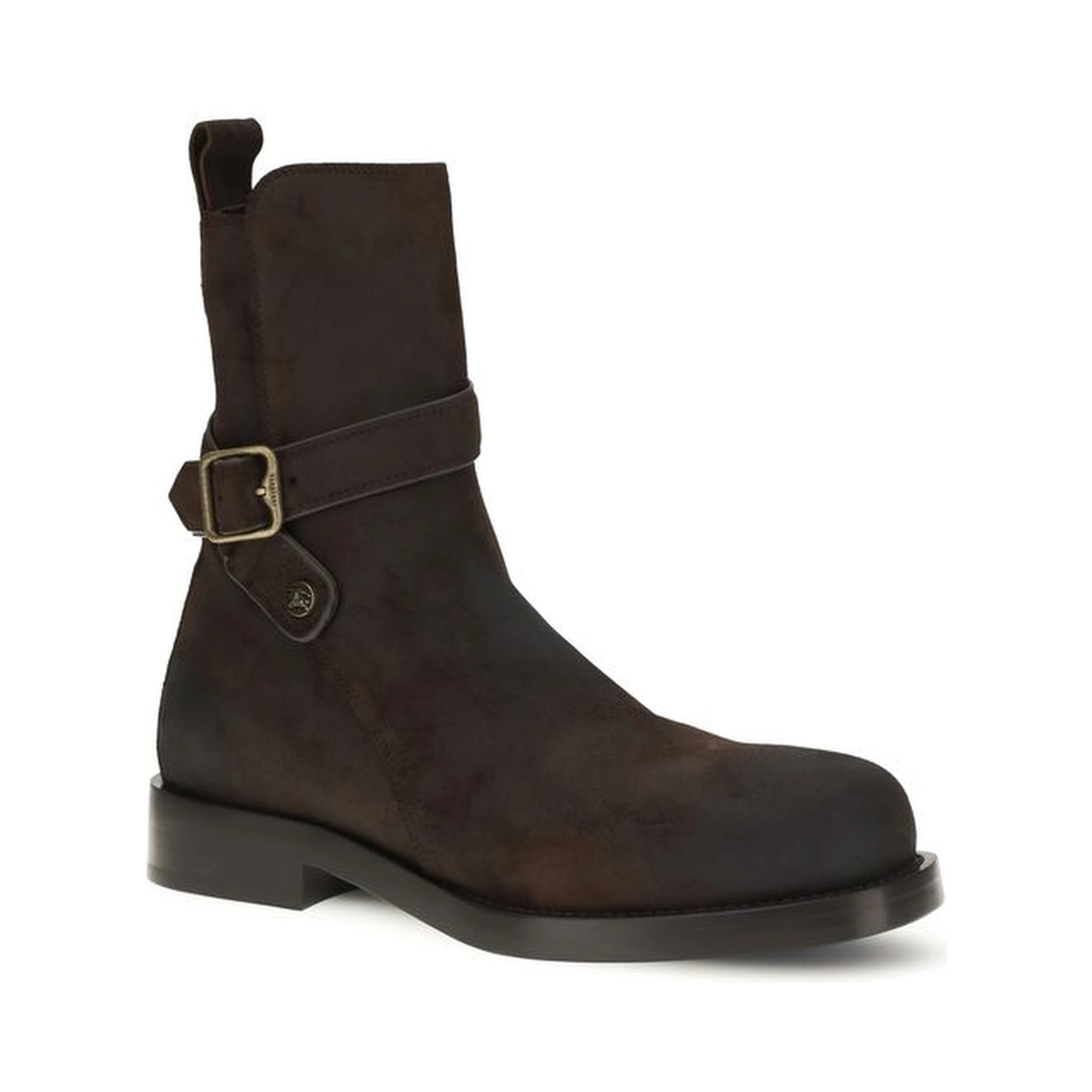 Brown Calf Leather Bos Taurus Lace-Up Boots