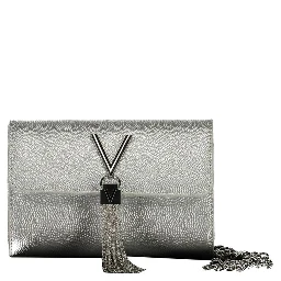 Argento Polyurethane Women's Handbag