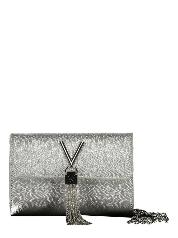 Argento Polyurethane Women's Handbag