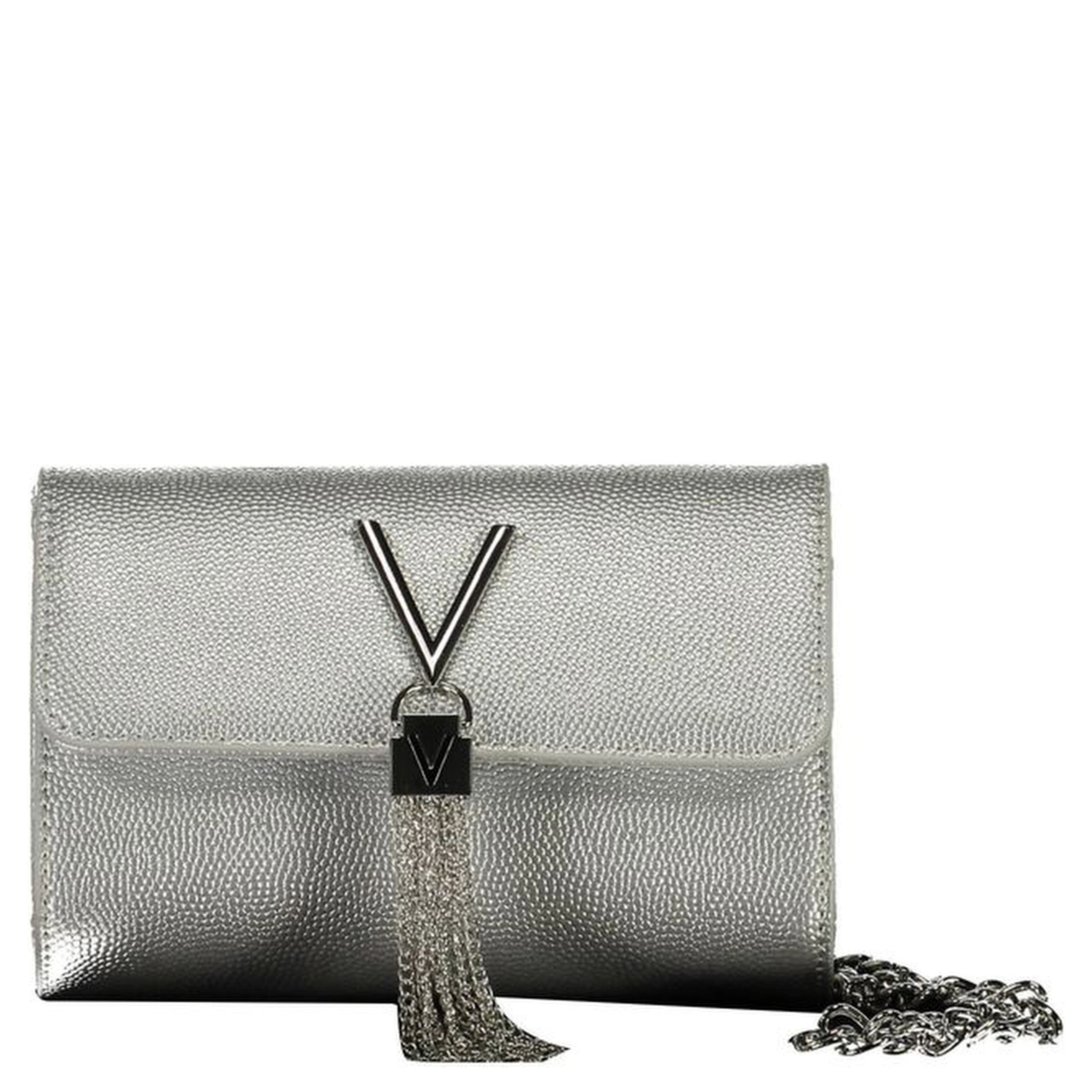 Argento Polyurethane Women's Handbag