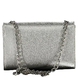 Argento Polyurethane Women's Handbag