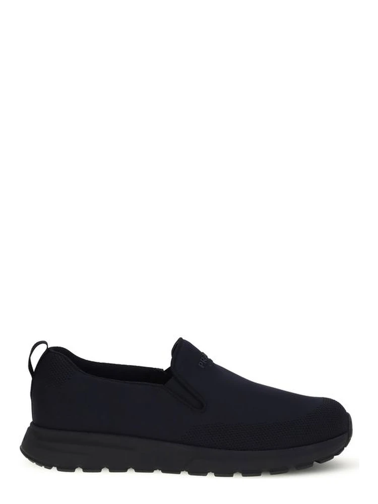 Blue Fabric Sneakers