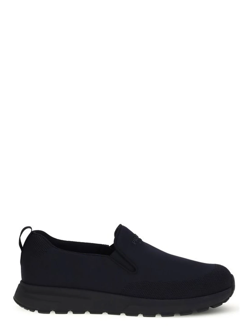 Blue Fabric Sneakers