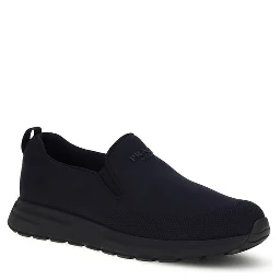 Blue Fabric Sneakers