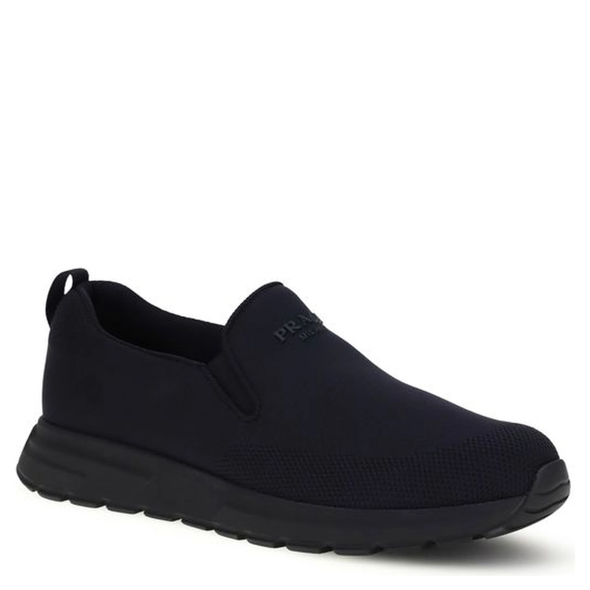 Blue Fabric Sneakers