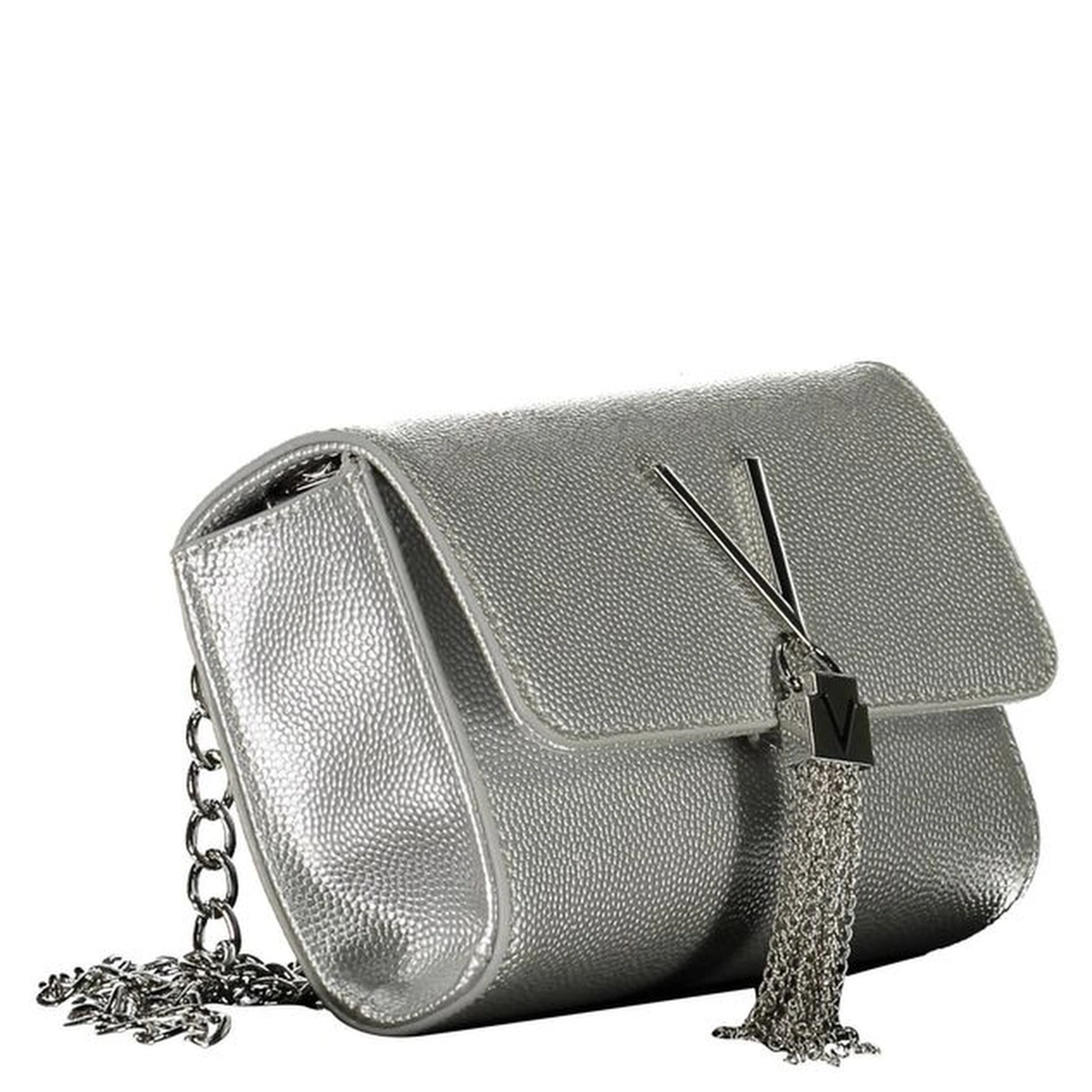 Argento Polyurethane Women's Handbag
