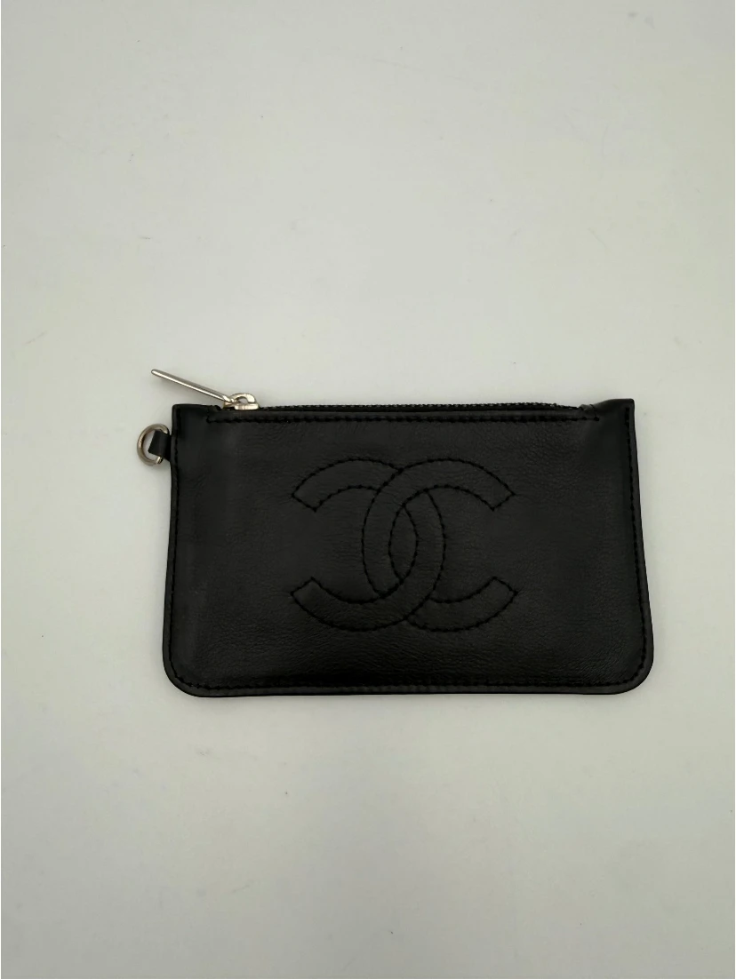 CHANEL Lamb Leather Coin Purse/Card Holder