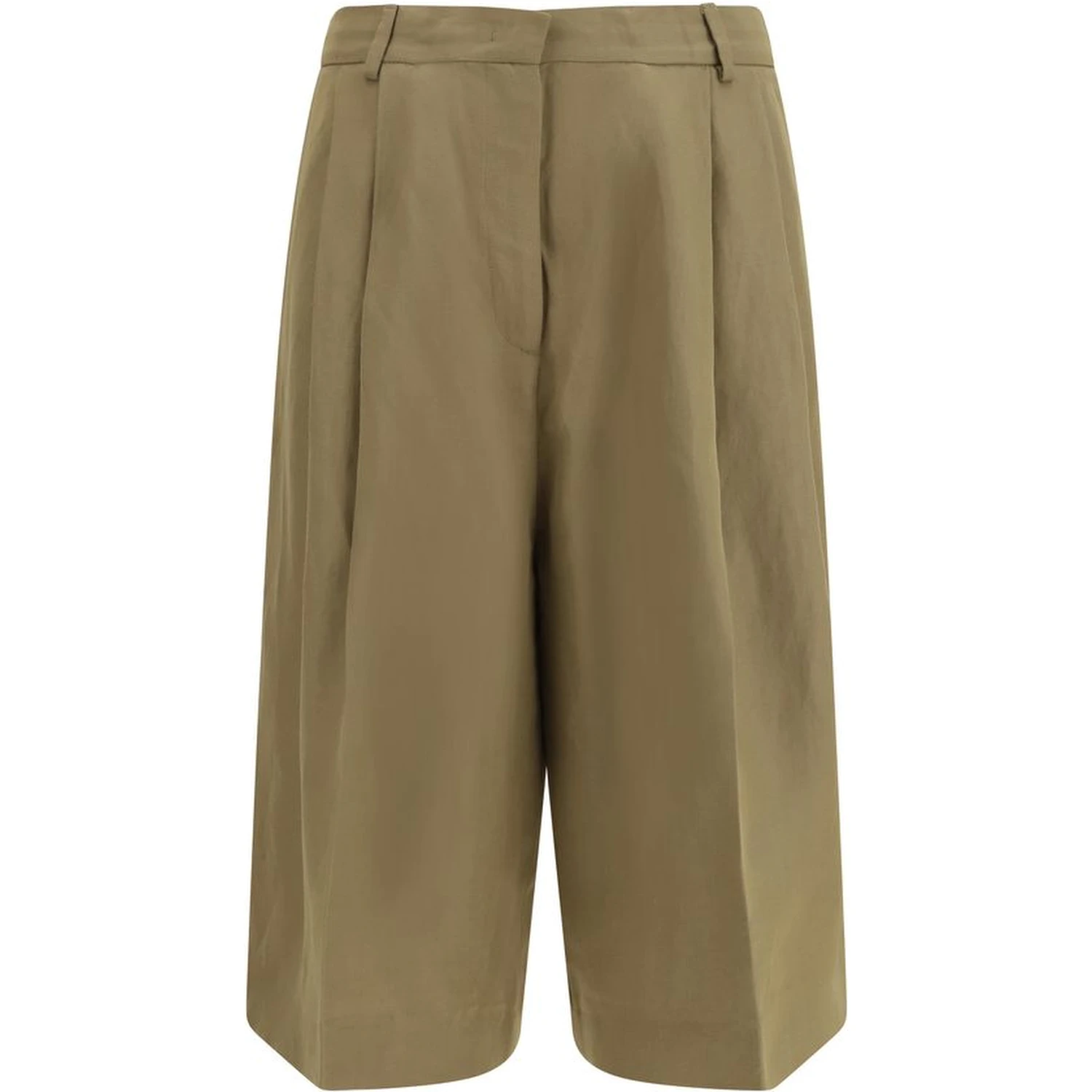Beige Viscose Knee Length