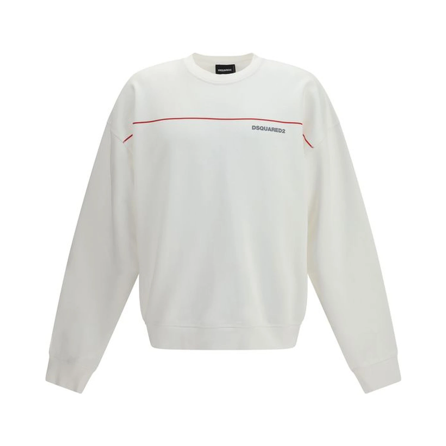 White Cotton Sweatshirt