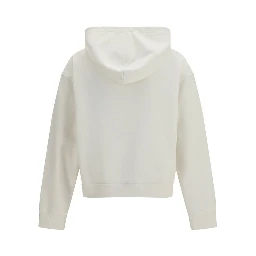 سويت شيرت قطني أبيض