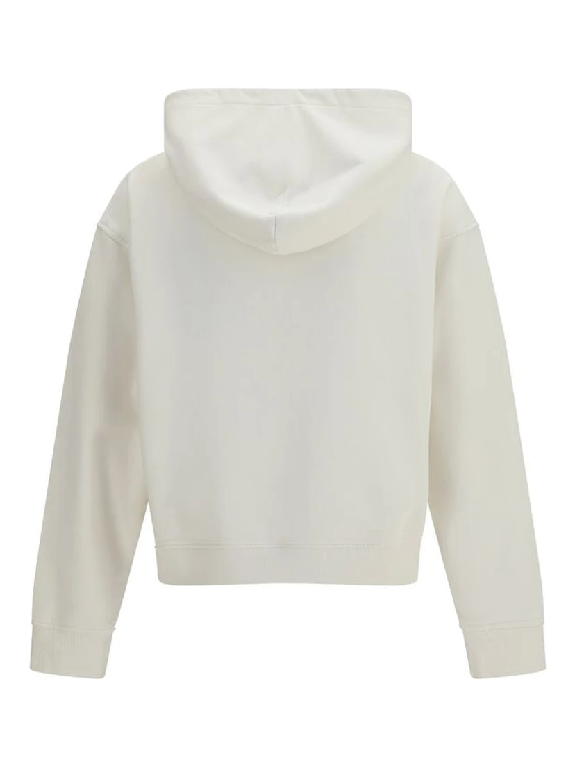 White Cotton Sweatshirt