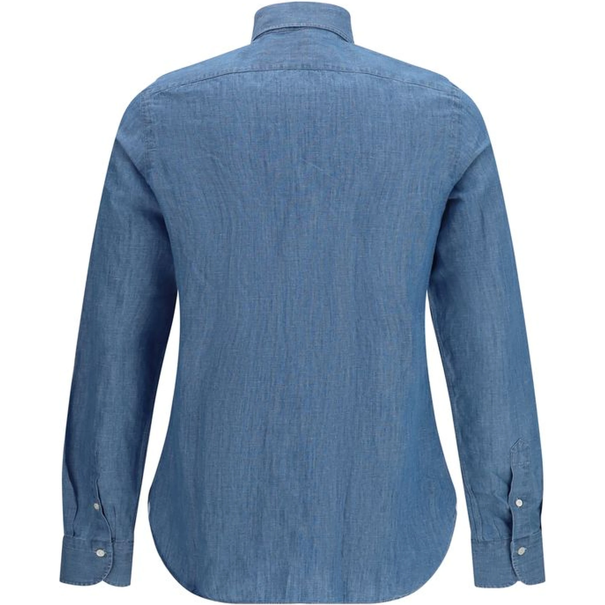 قميص قطني أزرق