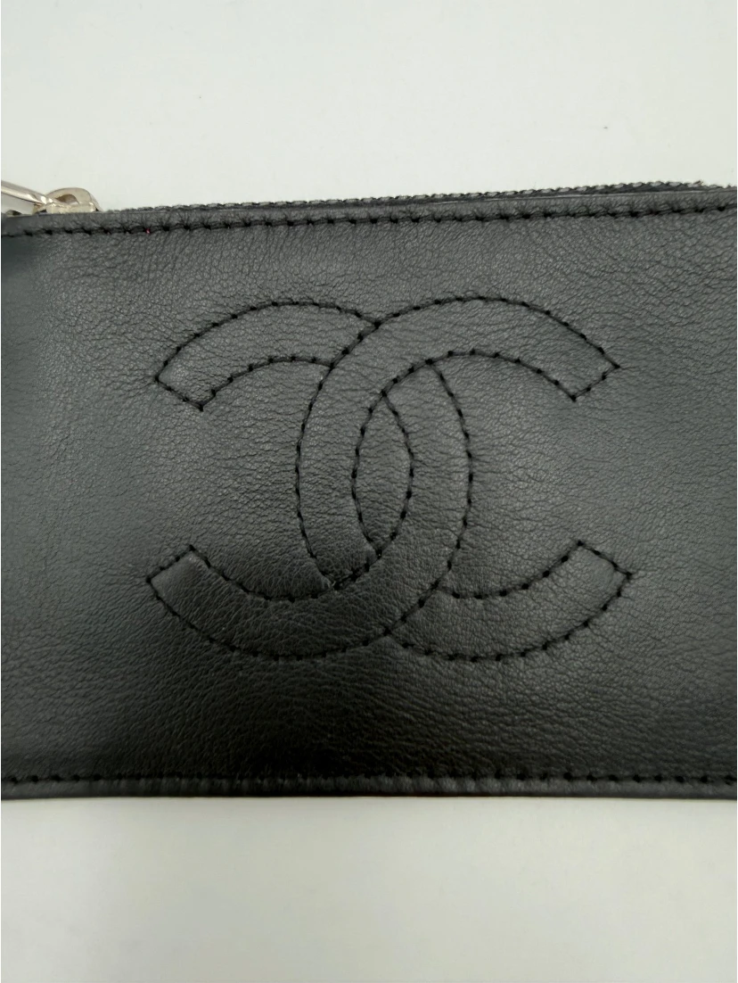 CHANEL Lamb Leather Coin Purse/Card Holder