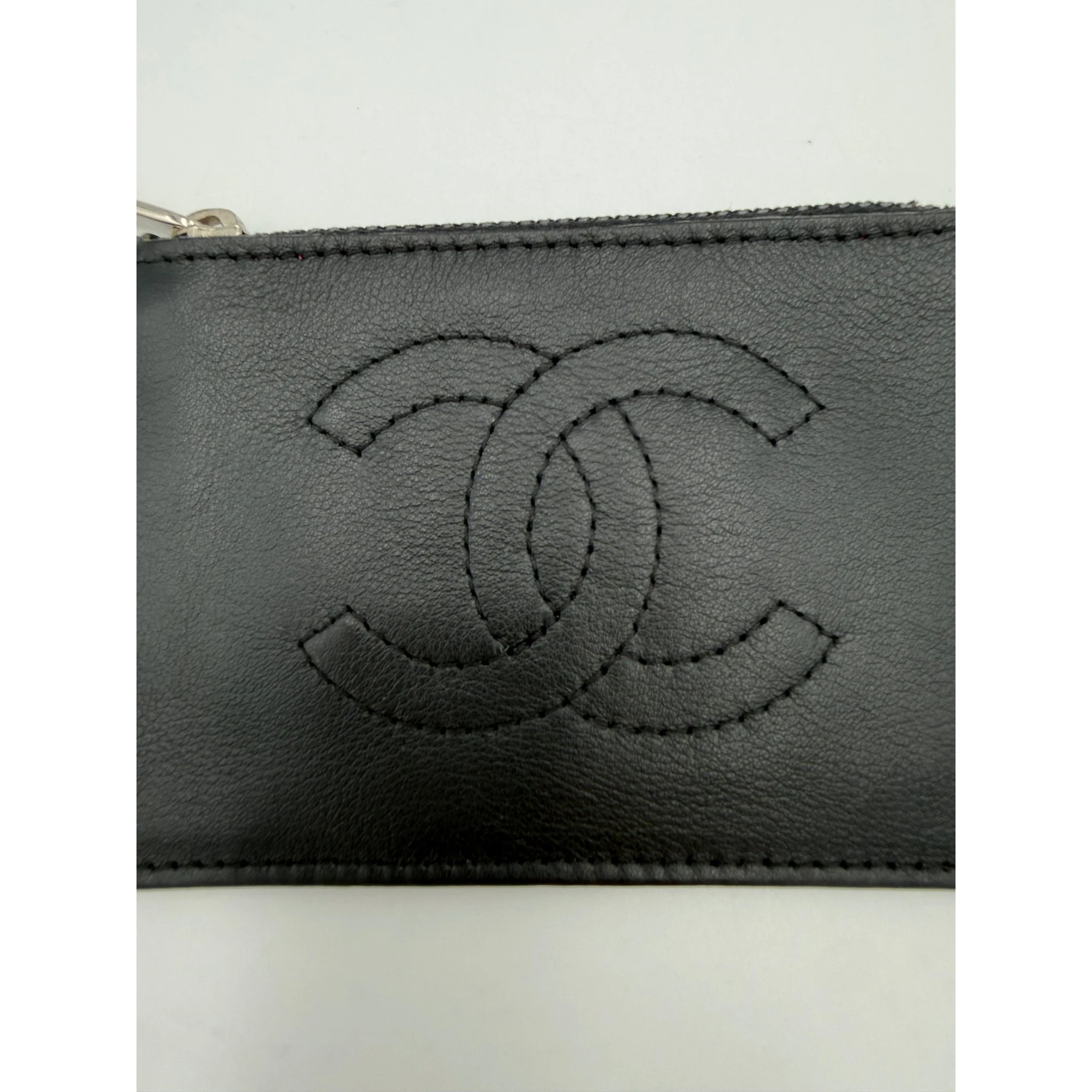 CHANEL Lamb Leather Coin Purse/Card Holder