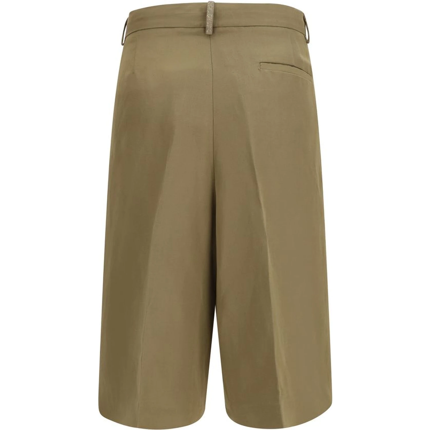 Beige Viscose Knee Length