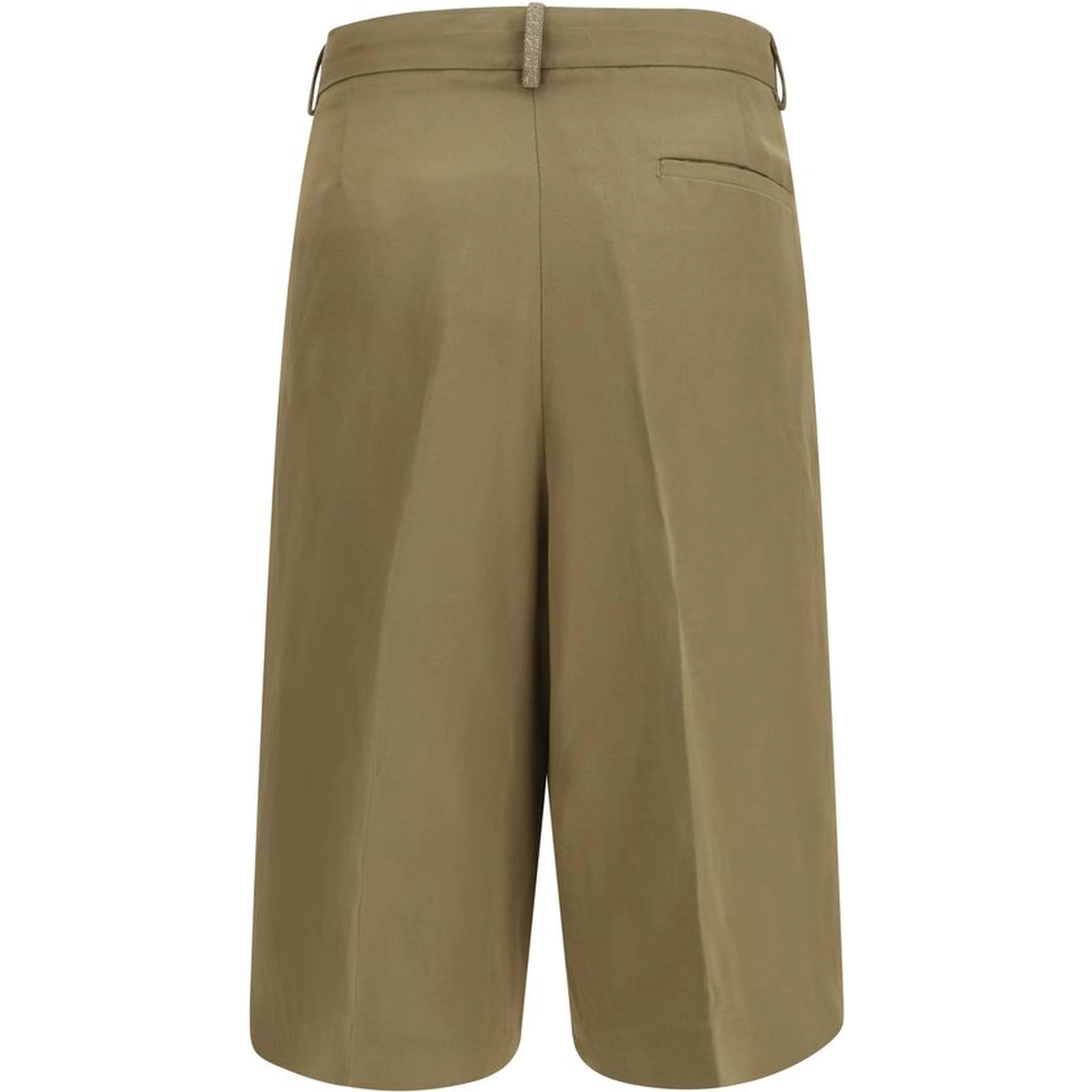 Beige Viscose Knee Length