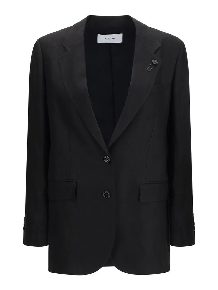 Black Linen Blazer
