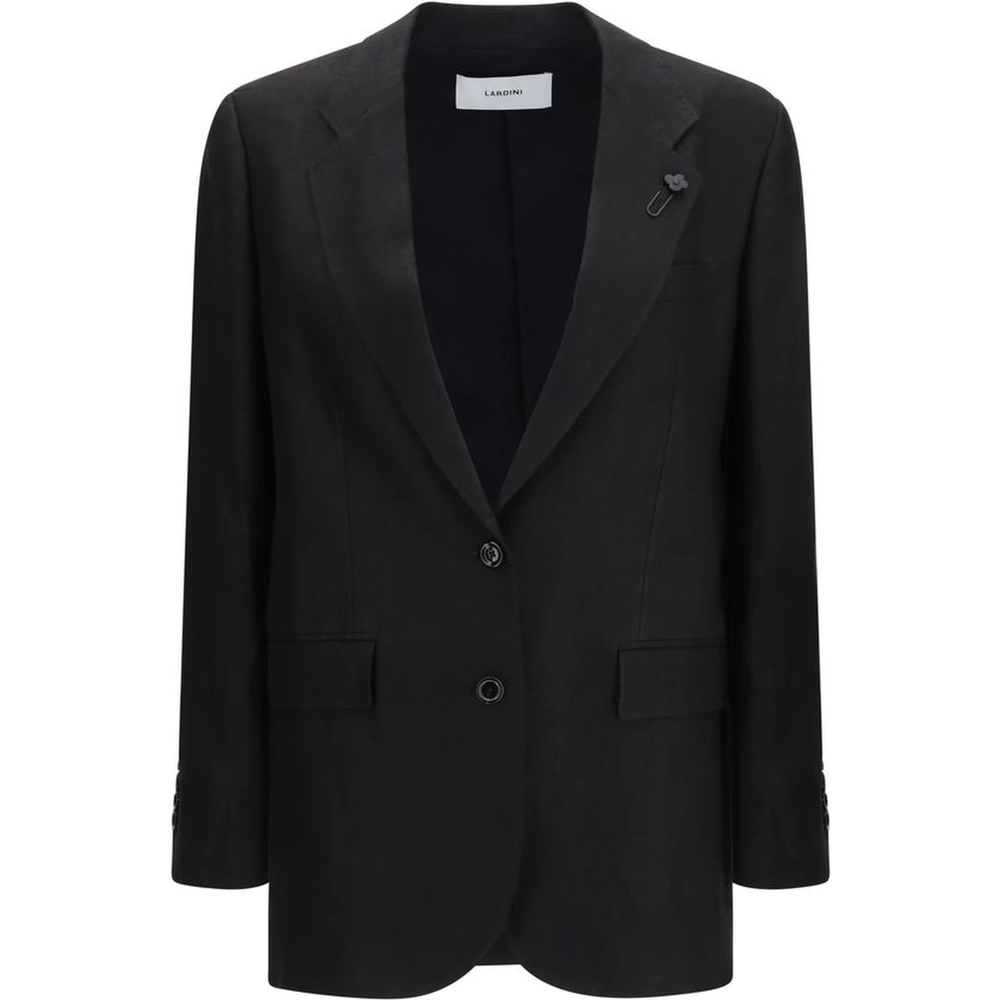 Black Linen Blazer