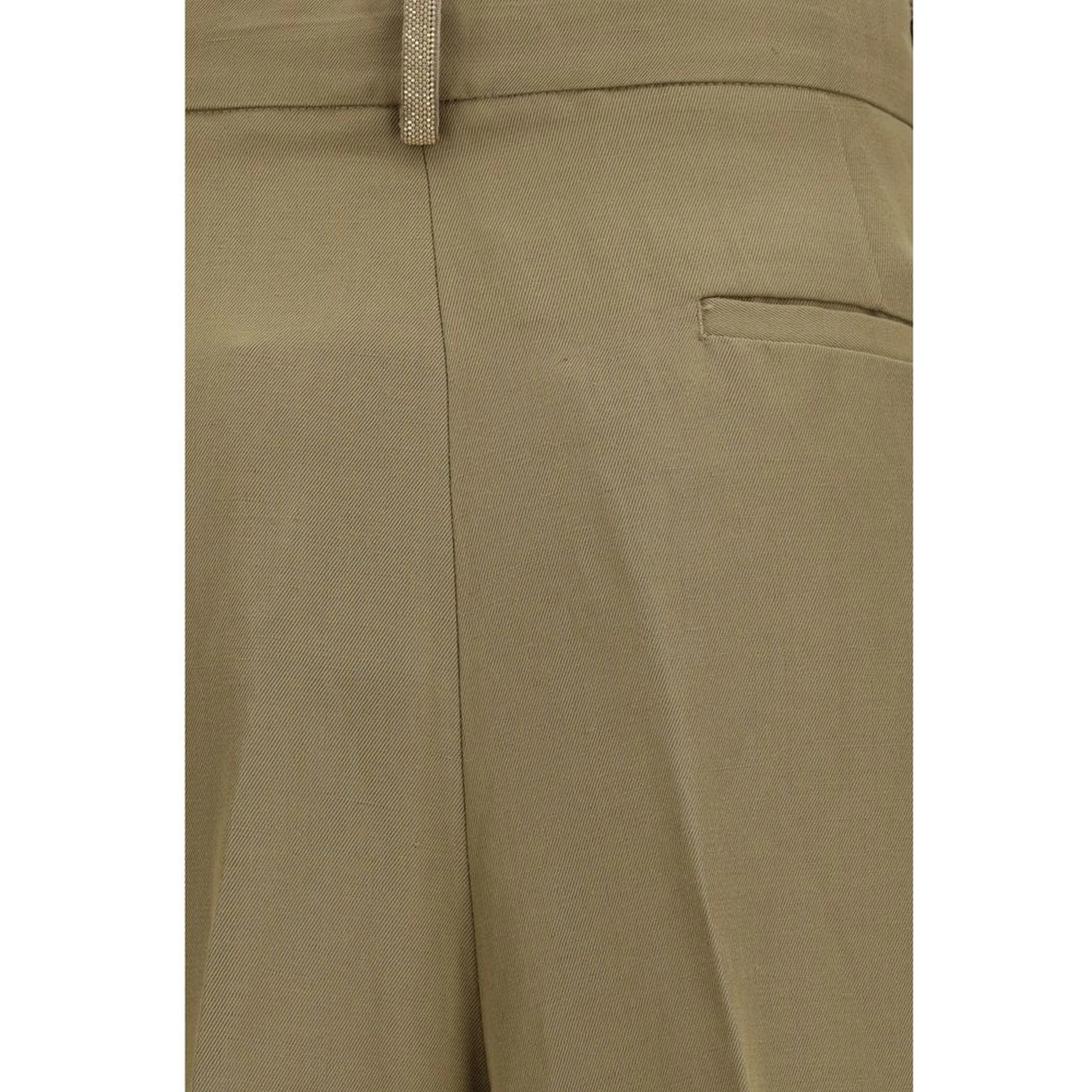 Beige Viscose Knee Length