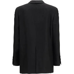 Black Linen Blazer