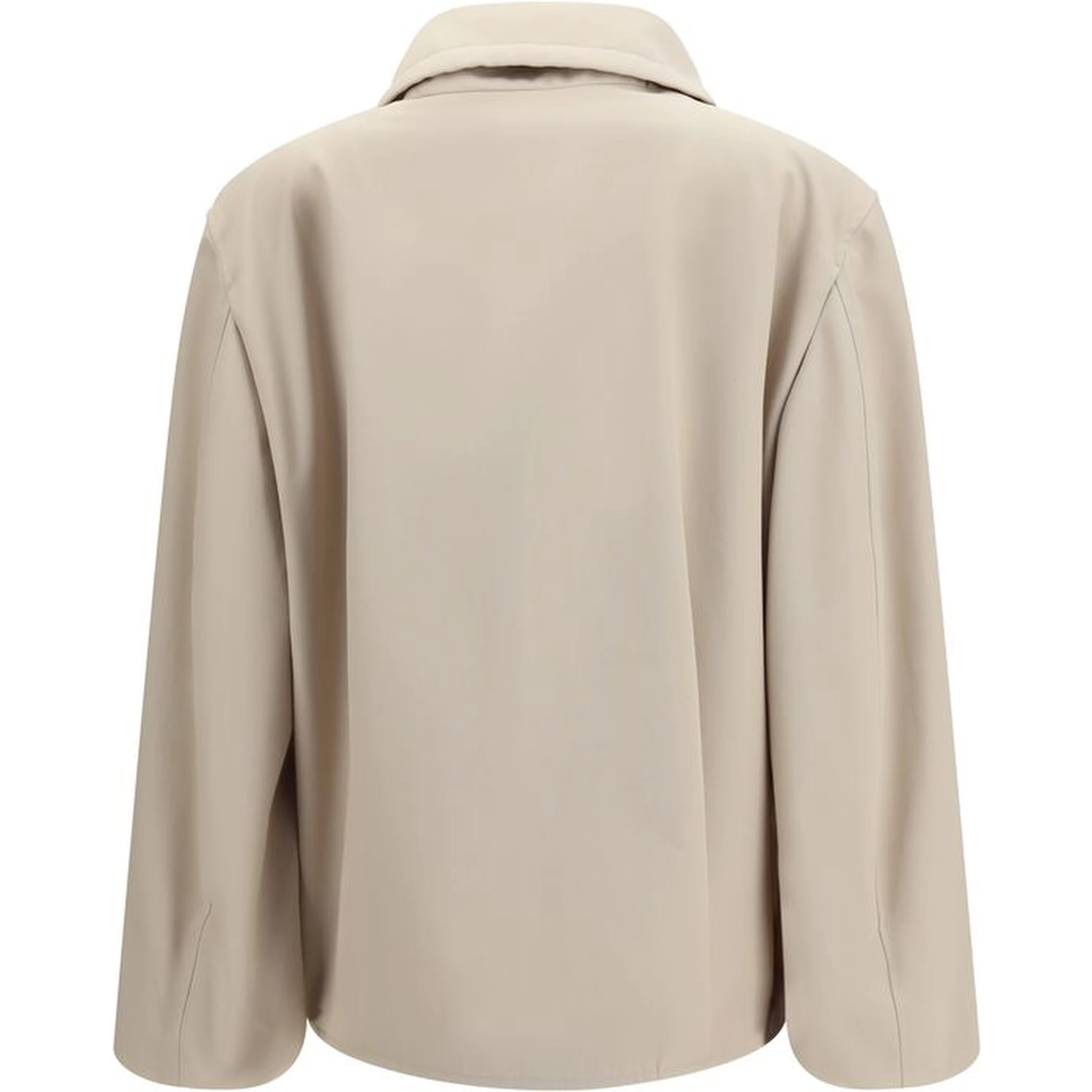 Beige Polyester Coat