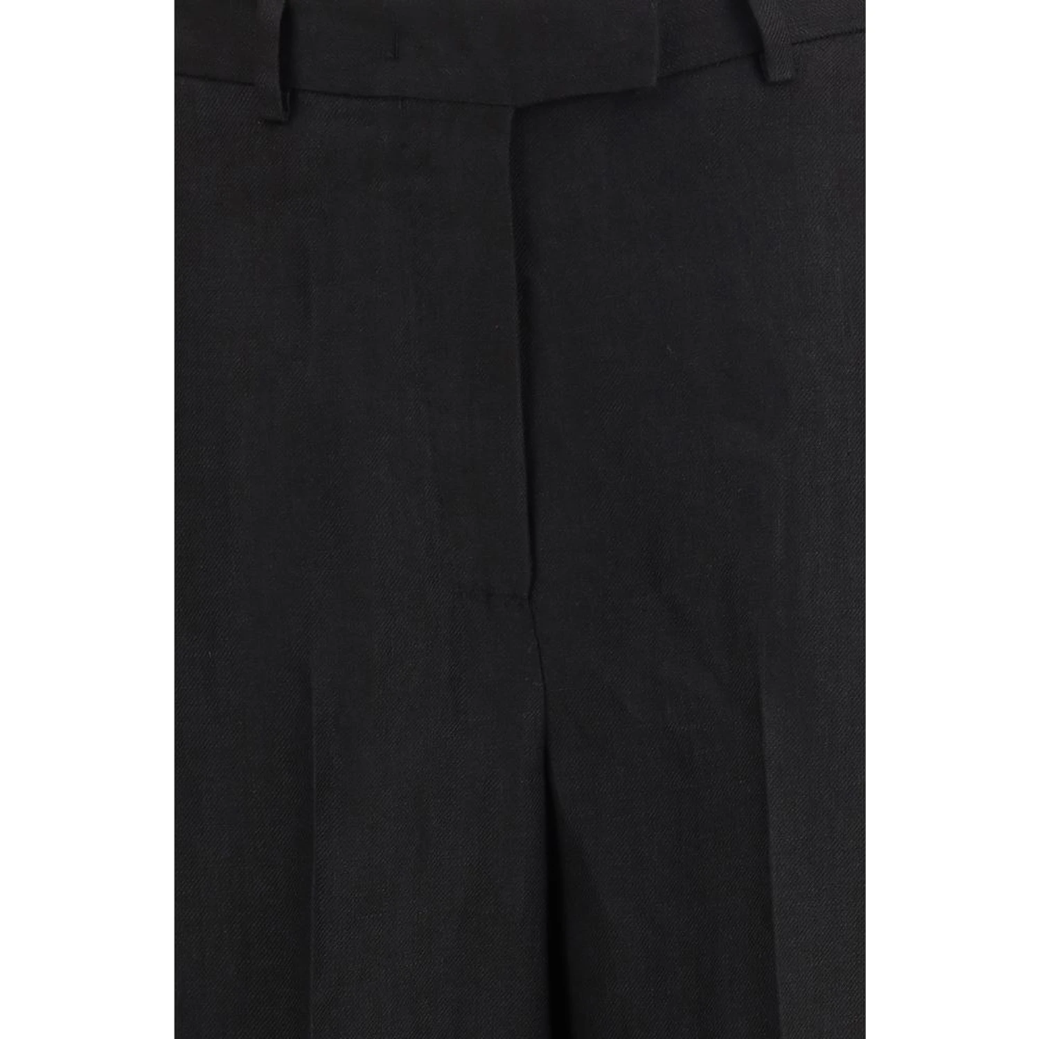 Black Viscose Bermuda Shorts