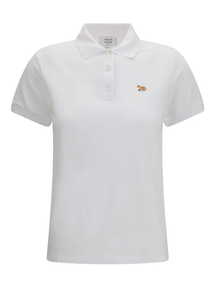 White Cotton Polo Shirt