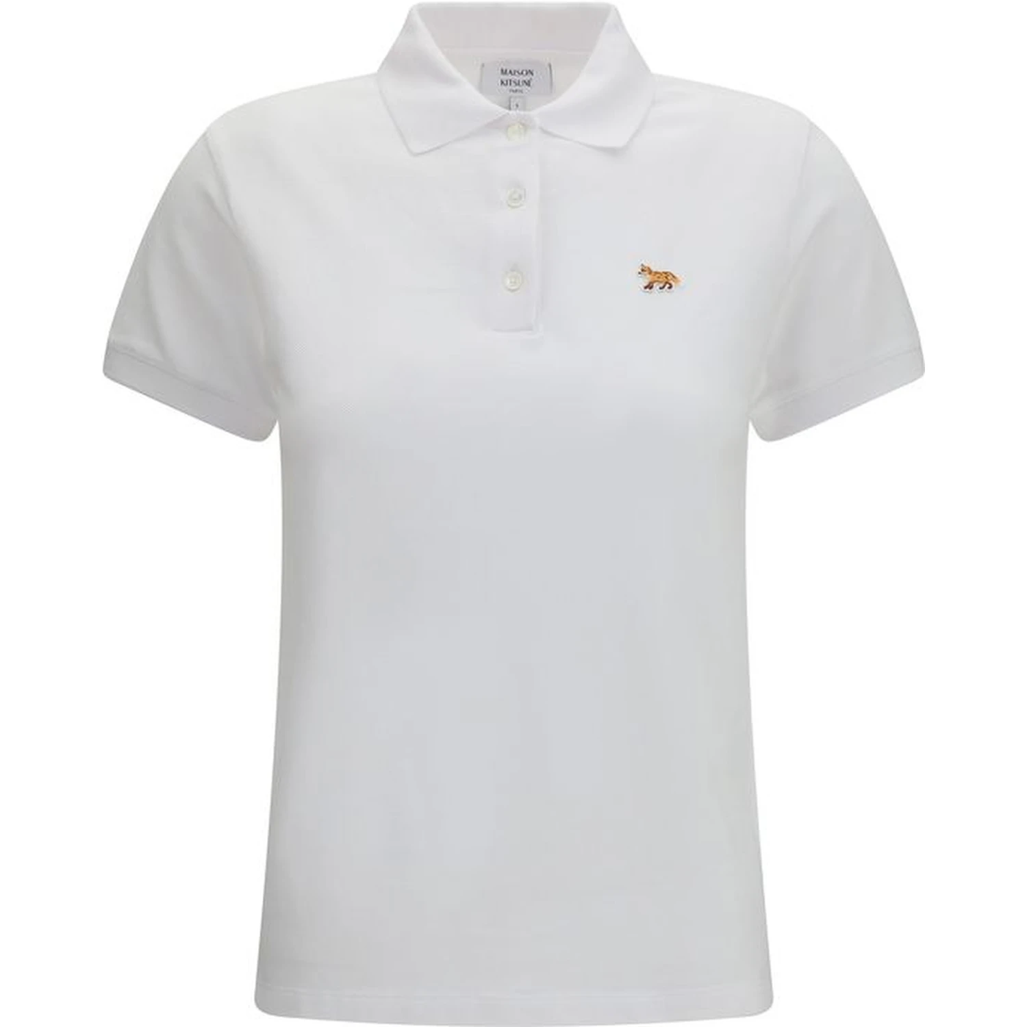 White Cotton Polo Shirt