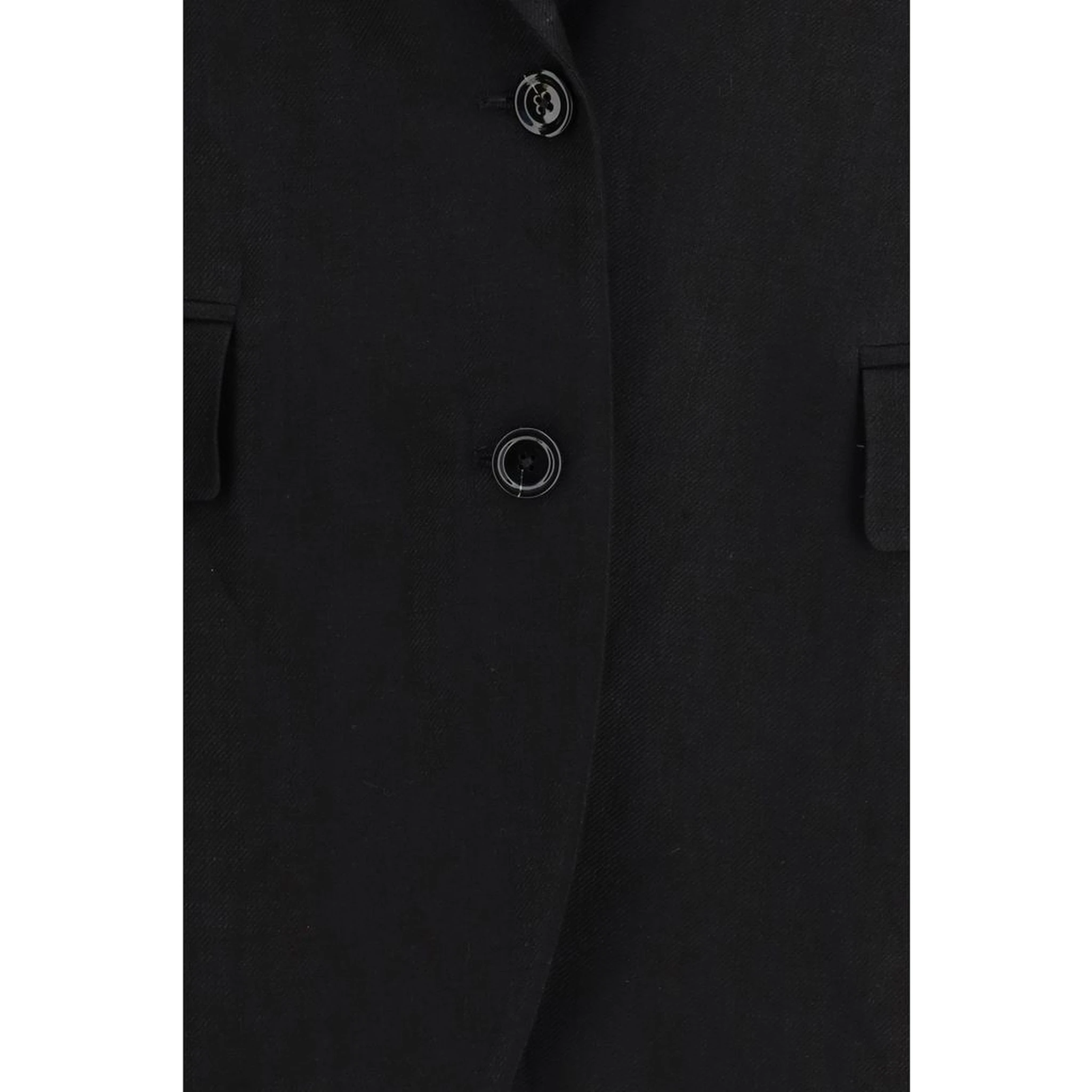 Black Linen Blazer