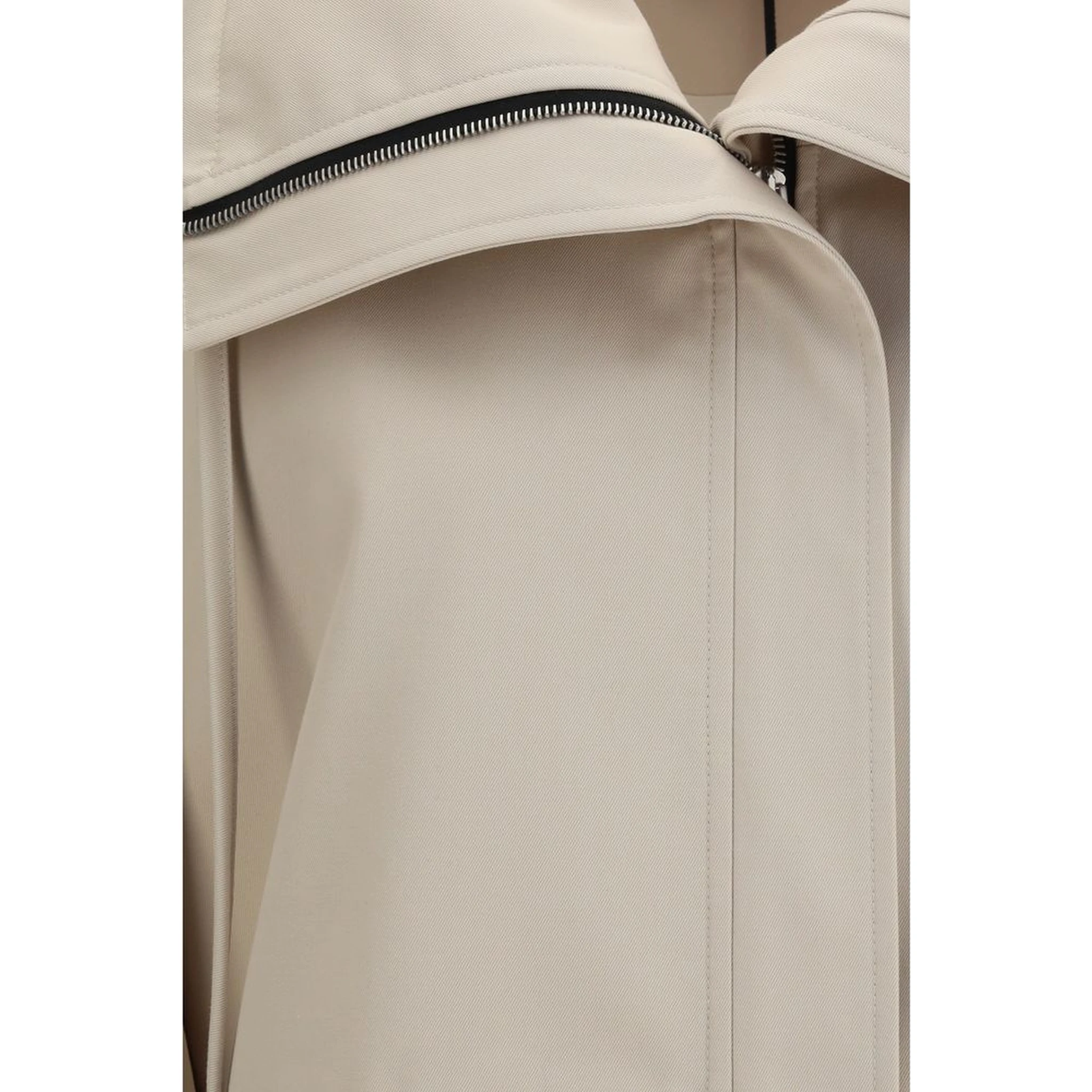 Beige Polyester Coat