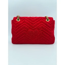 GUCCI MARMONT Red Velvet Handbag
