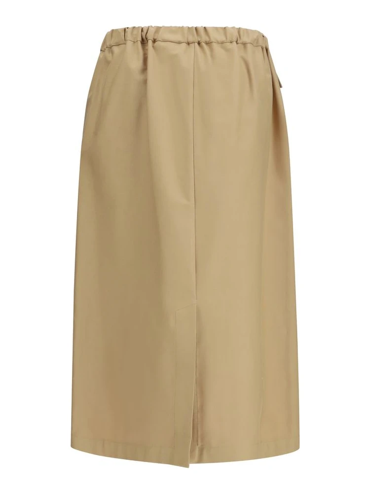Beige Cotton Midi Skirt alternative