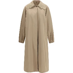 Beige Polyester Coat