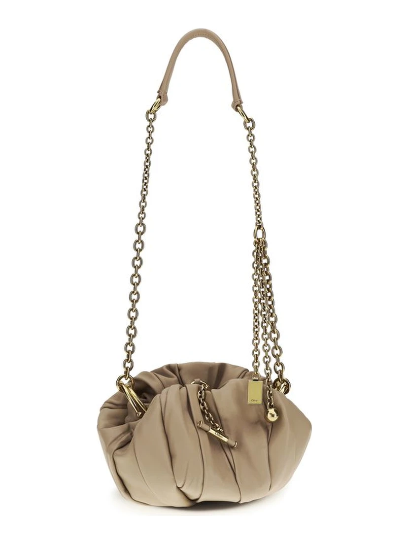 Beige Lamb Ovis Aries Aries Shoulder Bag