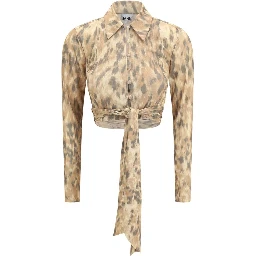 Beige Recycled Polyester Blouse