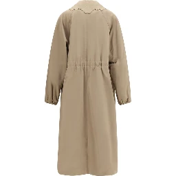Beige Polyester Coat
