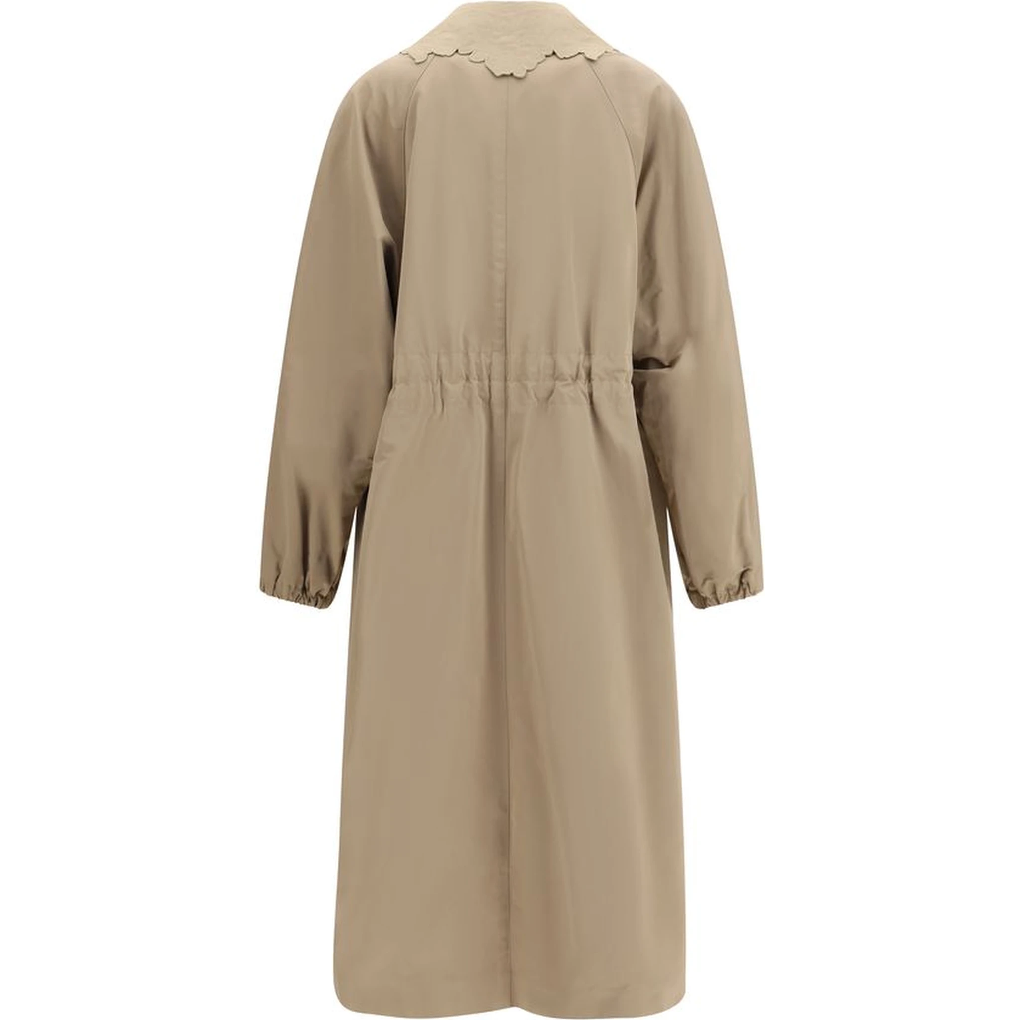 Beige Polyester Coat