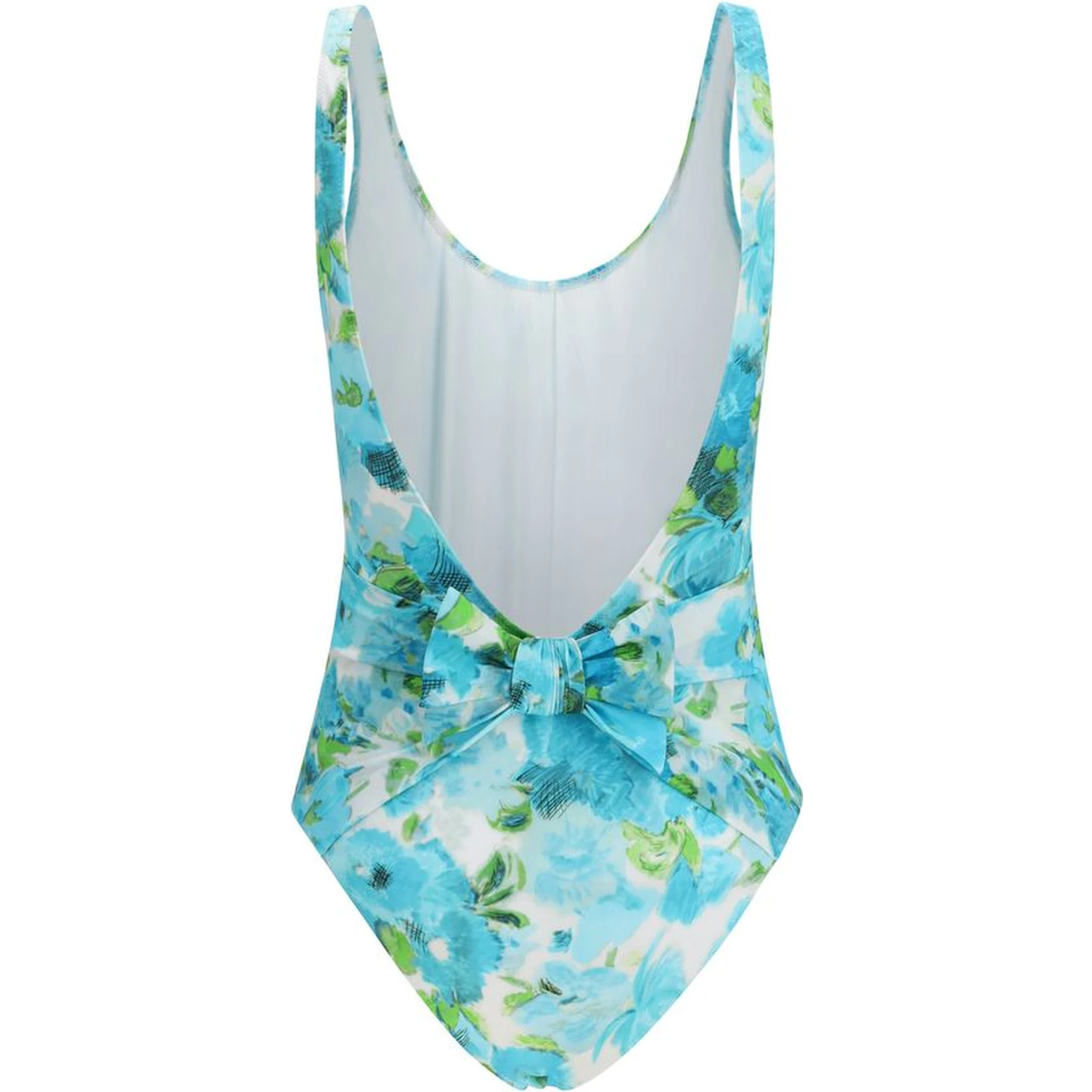 Blue Polyamide One-Piece Swimsuit