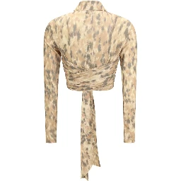 Beige Recycled Polyester Blouse