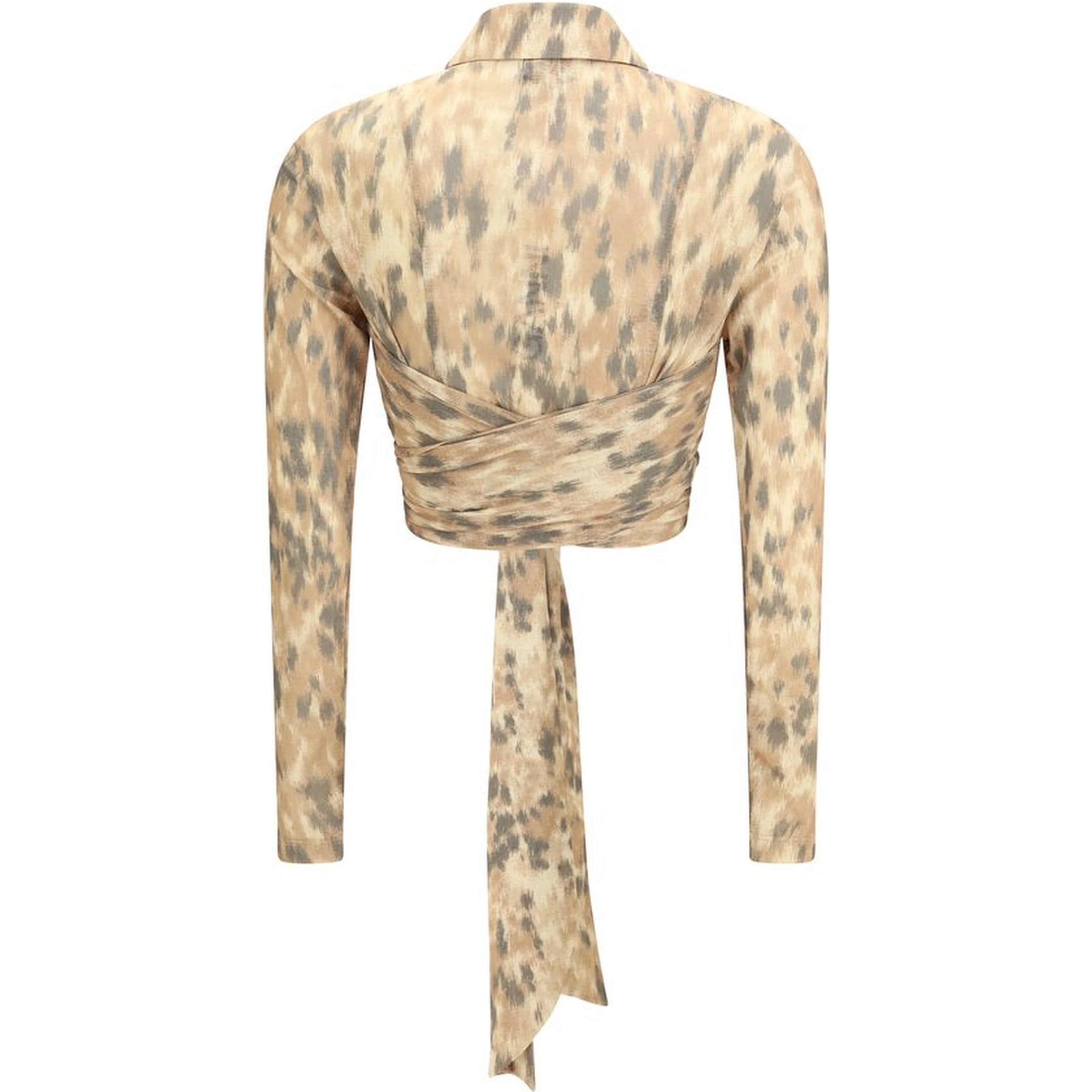 Beige Recycled Polyester Blouse
