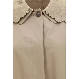 Beige Polyester Coat