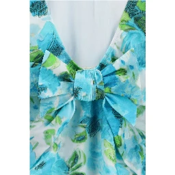 Blue Polyamide One-Piece Swimsuit