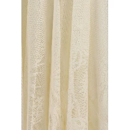 Beige Cotton Long Skirt