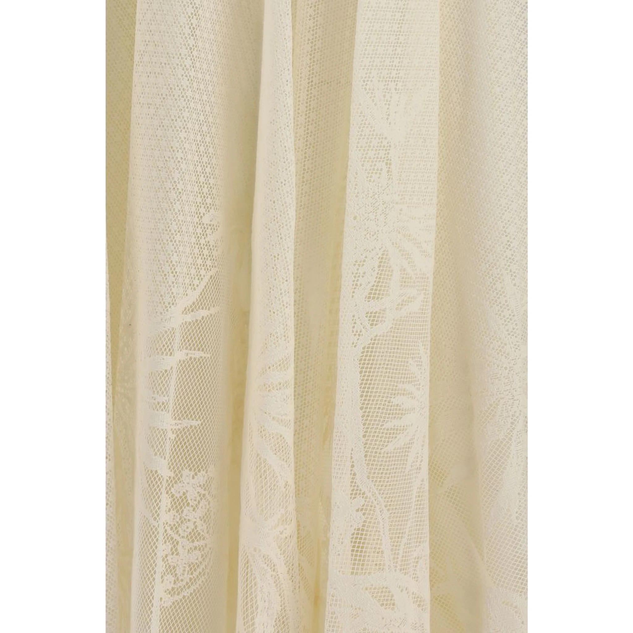Beige Cotton Long Skirt