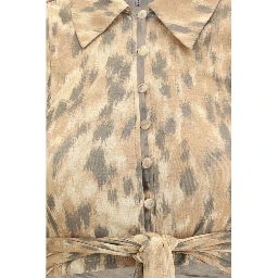 Beige Recycled Polyester Blouse