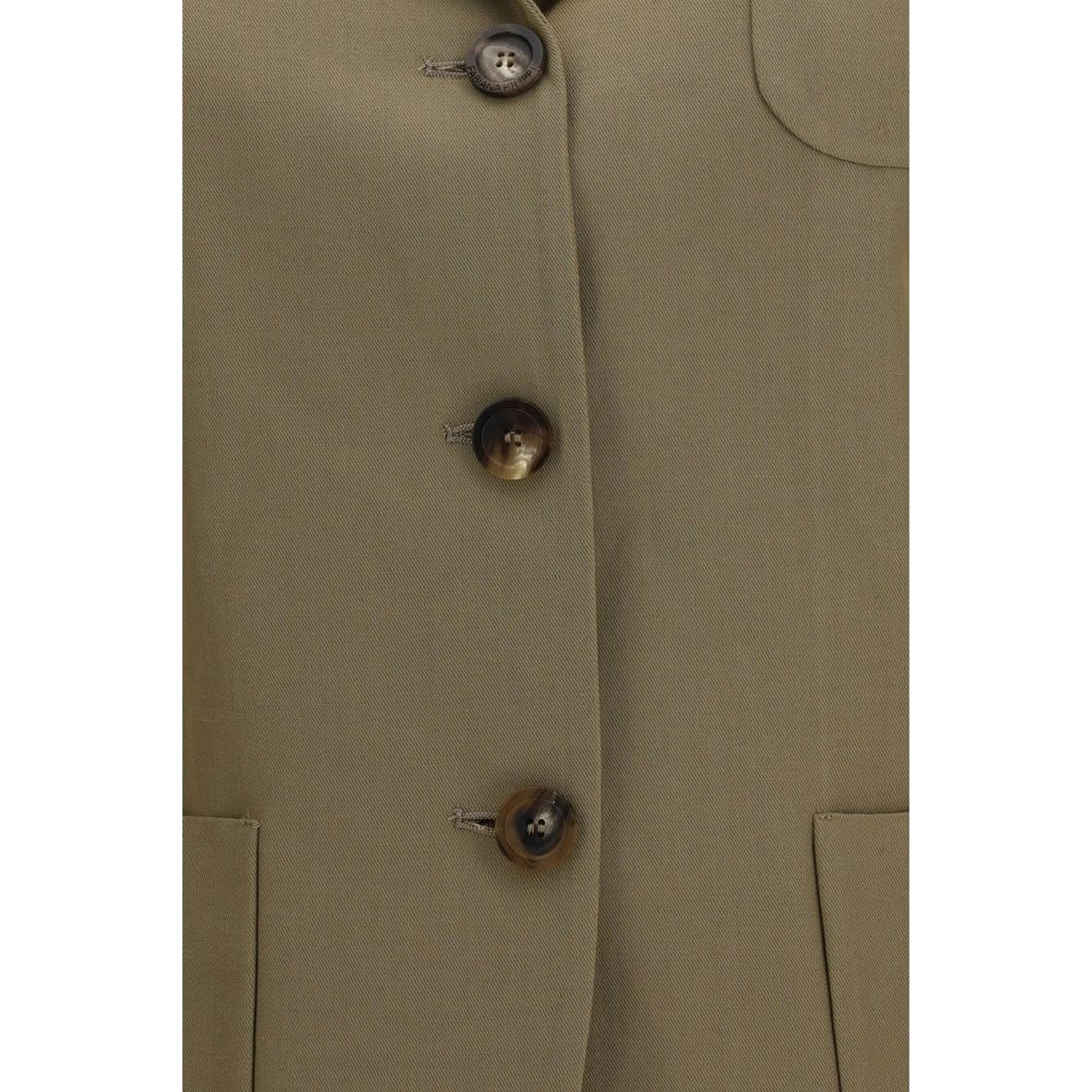 Brown Viscose Blazer