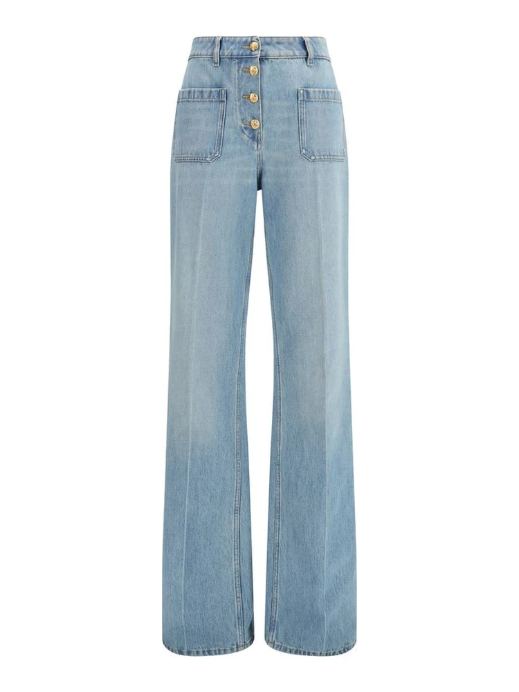 Blue Cotton Jeans Denim